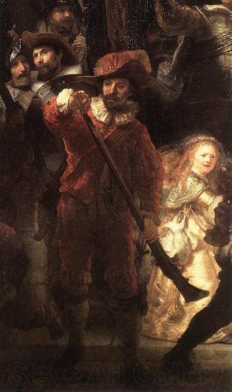 REMBRANDT Harmenszoon van Rijn The Nightwatch (detail)